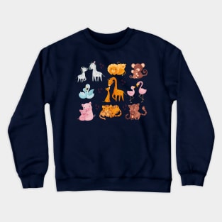 animals motherhood collection Crewneck Sweatshirt